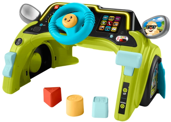 Fisher-Price Baby Toy Soothe 'n Snuggle Otter Portable Plush Sound Machine with Music Lights & Breathing Motion for Newborns 0+ Months