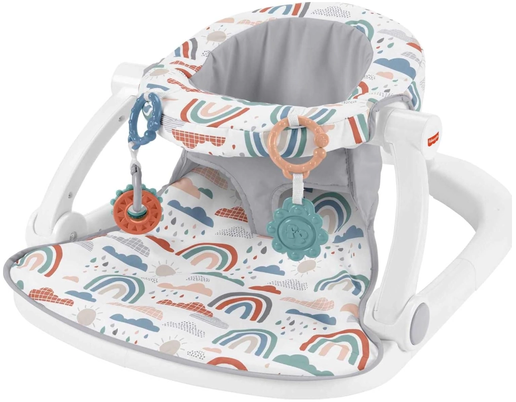 Fisher-Price Baby Toy Soothe 'n Snuggle Otter Portable Plush Sound Machine with Music Lights & Breathing Motion for Newborns 0+ Months